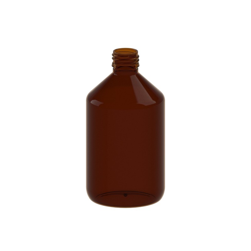 Amber PET Bottle with Cap 500 ml | EliqVapoteur