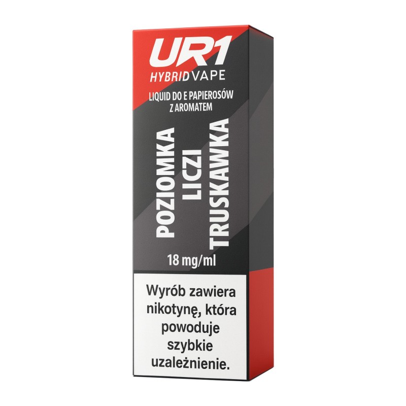 E-Liquide UR1 10ml - Fraise des Bois Litchi Fraise 18mg | EliqVapoteur