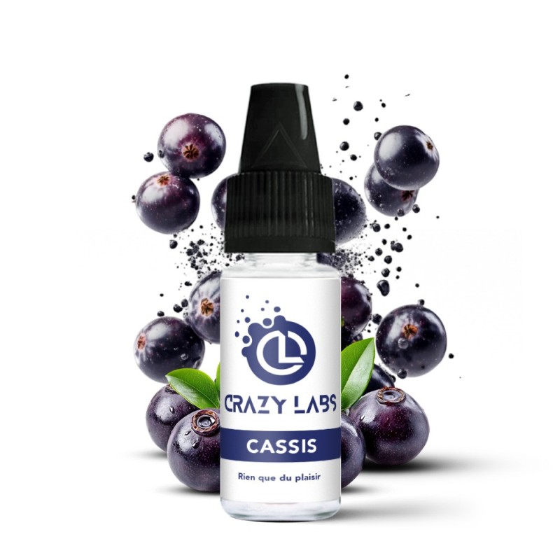 Crazy Labs E-liquid 10ml - Cassis 12mg | EliqVapoteur