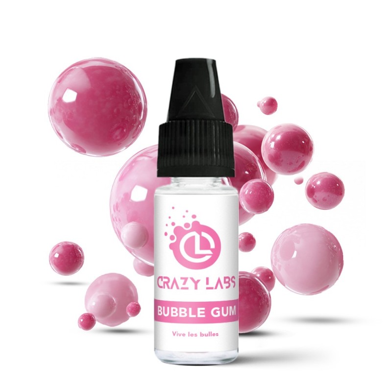 Crazy Labs E-liquid 10ml - Bubble Gum 12mg | EliqVapoteur