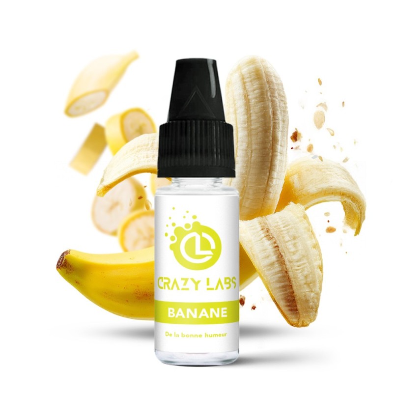 Liquid Crazy Labs 10ml - Banane 6mg | EliqVapoteur