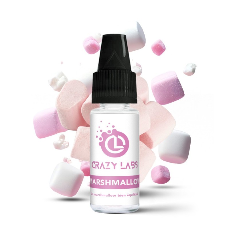 E-liquide Crazy Labs 10ml - Marshmallow 12mg | EliqVapoteur