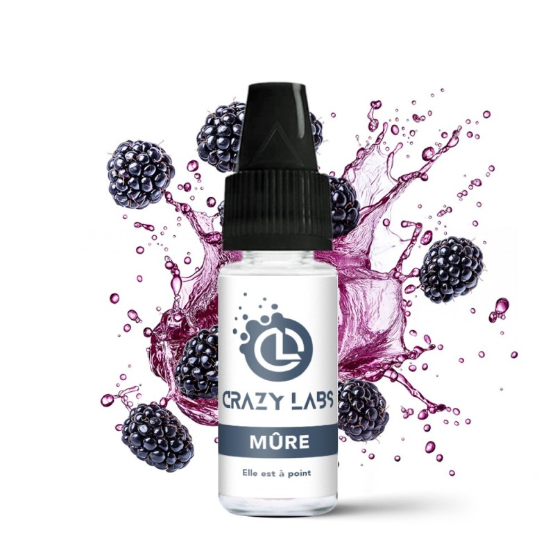 Crazy Labs E-liquid 10ml - Mûre 12mg | EliqVapoteur