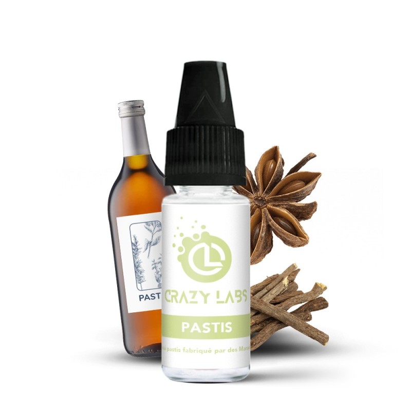 Crazy Labs E-liquid 10ml - Pastis 12mg | EliqVapoteur
