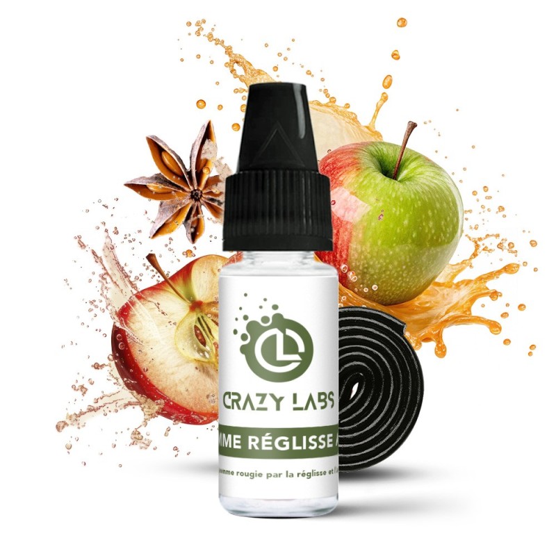 Crazy Labs E-liquid 10ml - Pomme Réglisse Anis 12mg | EliqVapoteur