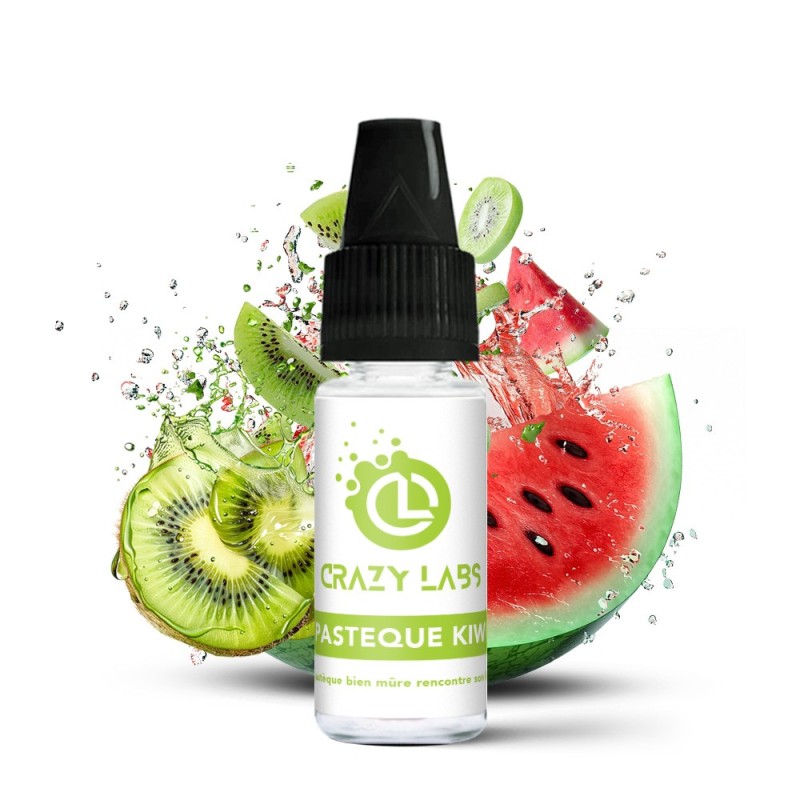 Liquid Crazy Labs 10ml - Pasteque Kiwi 12mg | EliqVapoteur