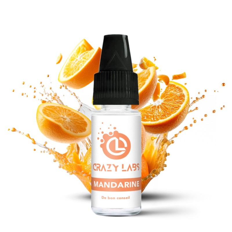 Crazy Labs E-liquid 10ml - Mandarine 12mg | EliqVapoteur