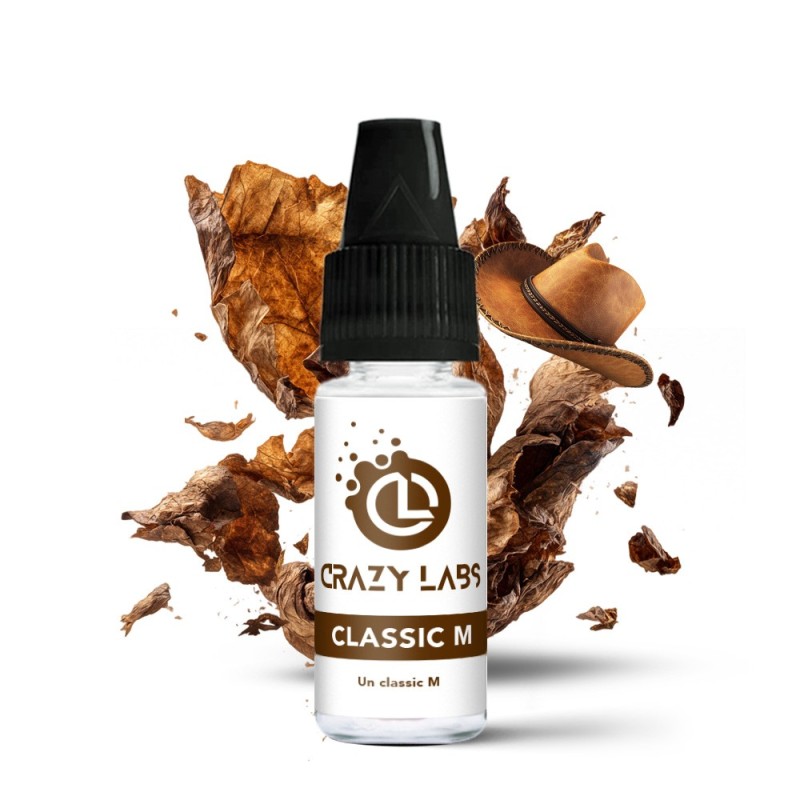 Crazy Labs E-liquid 10ml - Classic M 6mg | EliqVapoteur
