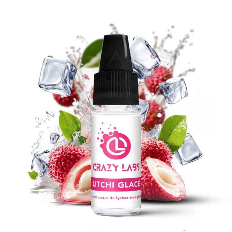 Liquid Crazy Labs 10ml - Litchi Glace 12mg | EliqVapoteur