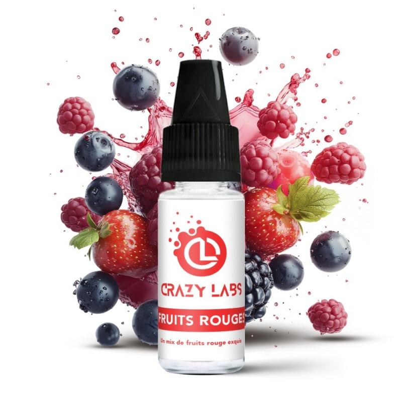 Liquid Crazy Labs 10ml - Fruits Rouges 6mg | EliqVapoteur