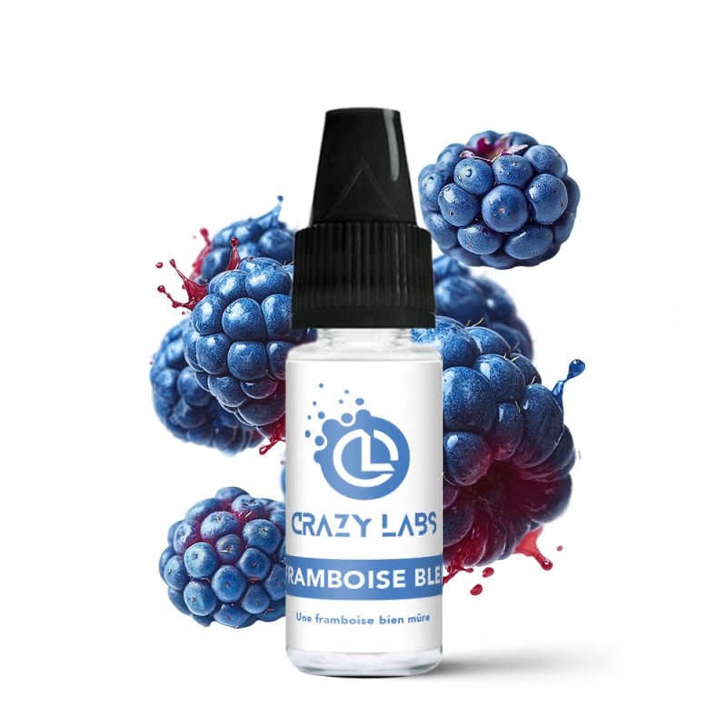Liquid Crazy Labs 10ml - Framboise Bleu 12mg | EliqVapoteur