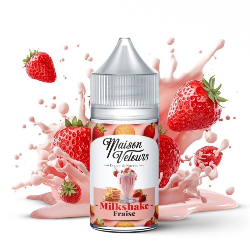 Aromat Maison Velours 30ml - Milkshake Fraise | EliqVapoteur