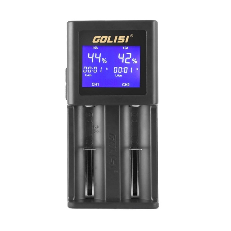 Golisi S2 2.0A Smart Charger with LCD Screen | EliqVapoteur