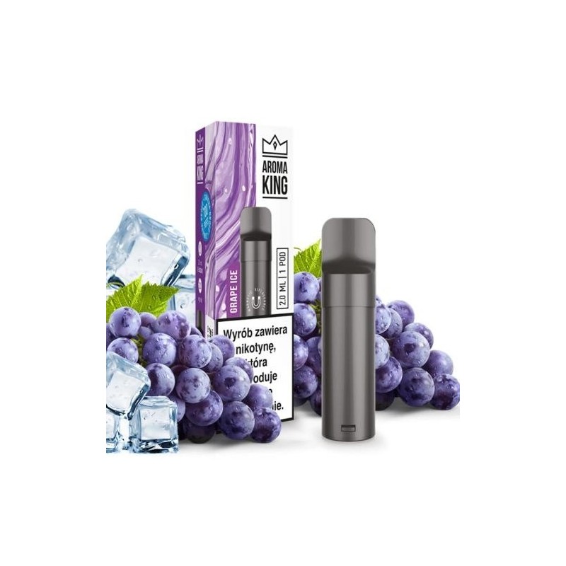 Cartouche Aroma King Pod - Grape Ice | EliqVapoteur