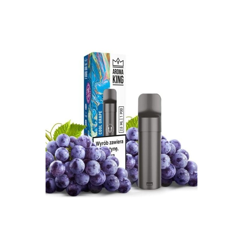 Kartridż Wkład Aroma King Pod - Grape Cool  | Eliq Vapoteur