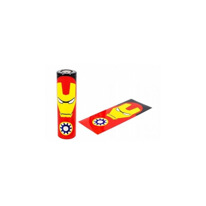 Shrink Wrap - Iron Man - for 18650 battery | EliqVapoteur