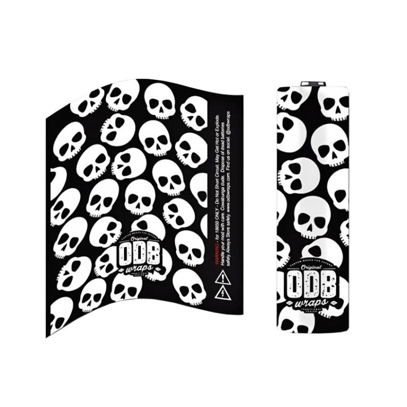 Shrink Wrap - Skullz - for 18650 battery | EliqVapoteur
