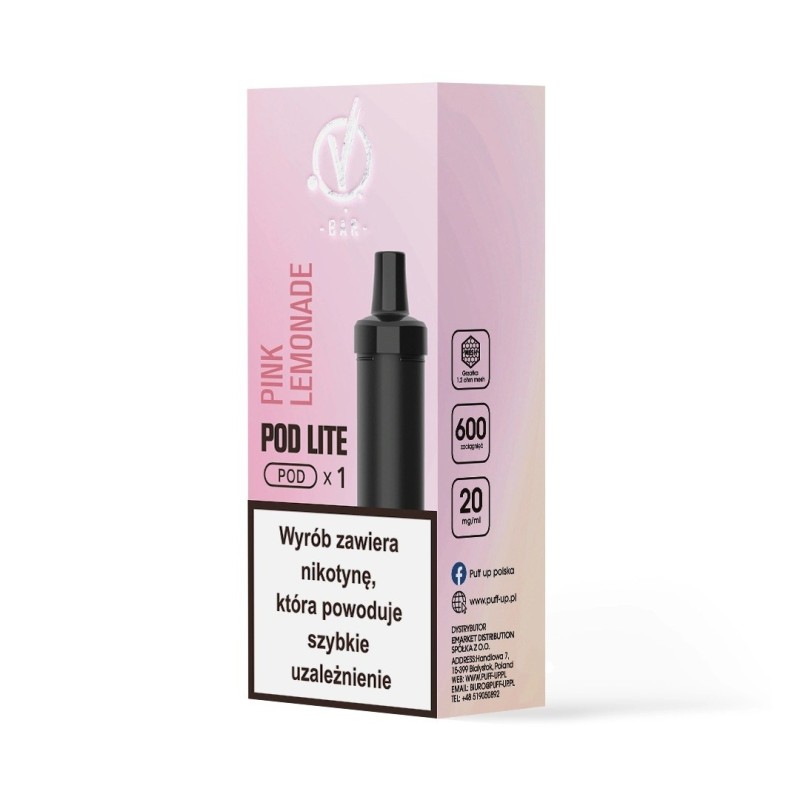 Kartridż Wkład Cubo Pod 20mg 2ml - Pink Lemonade | Eliq Vapoteur