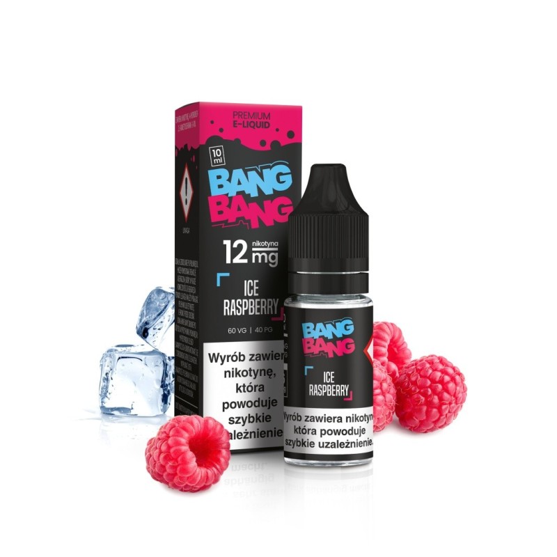 BANG BANG E-liquid 10ml - Ice Raspberry 12mg | EliqVapoteur