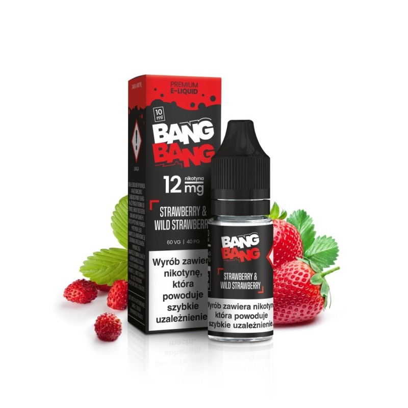 Liquid BANG BANG 10ml - Strawberry & Wild Strawberry 12mg | Eliq Vapoteur