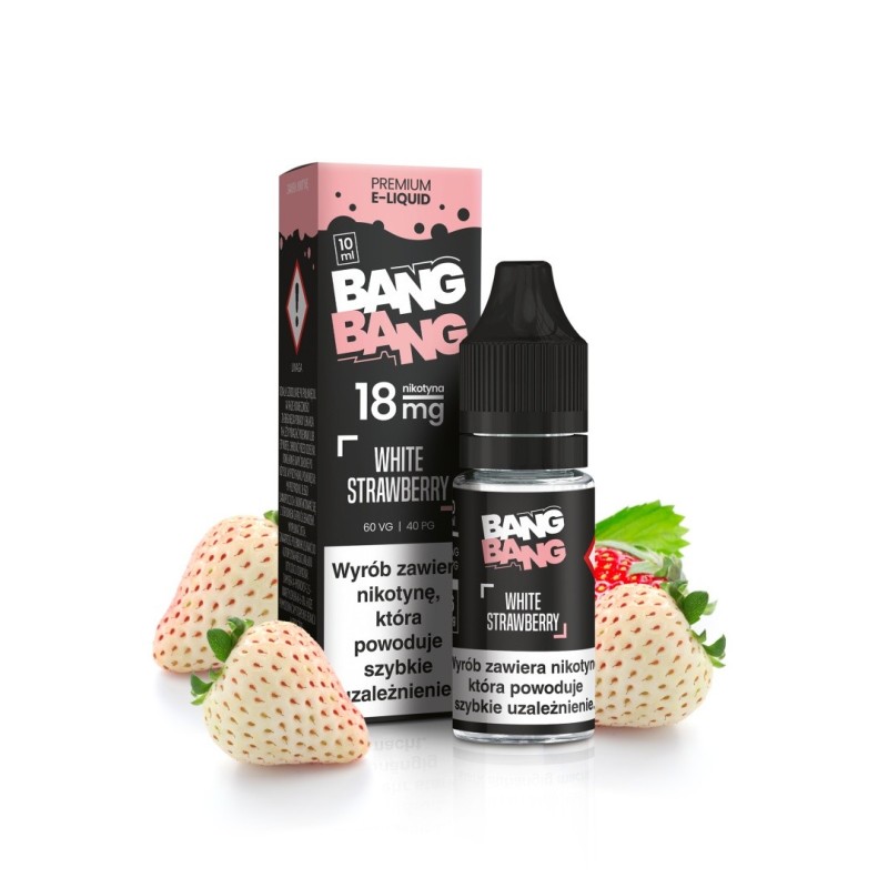White Strawberry BANG BANG E-liquid 10ml 18mg | EliqVapoteur
