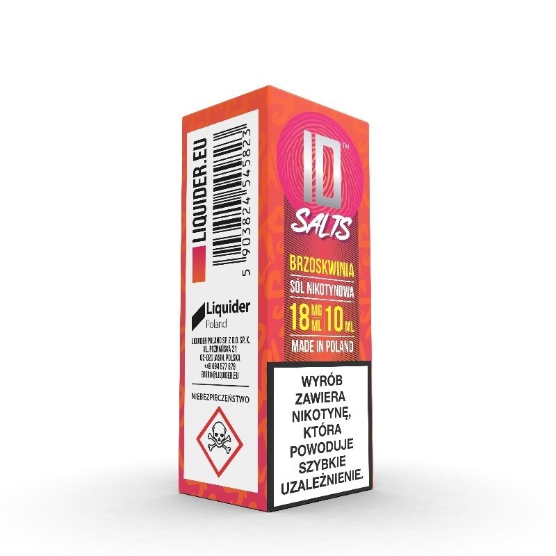 E-liquide ID Salt - 10ml Pêche 18mg | EliqVapoteur