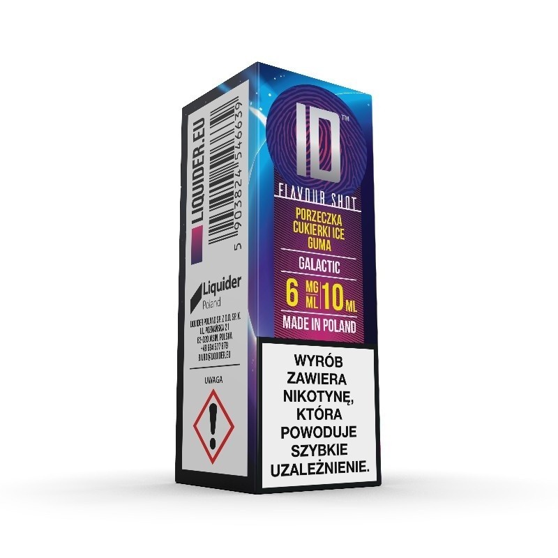E-liquide ID - 10ml Galactic 6mg | EliqVapoteur