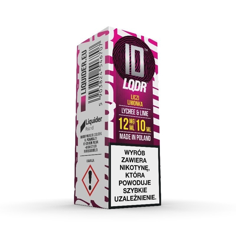 Liquid ID - 10ml Lychee & Lime 12mg  | Eliq Vapoteur