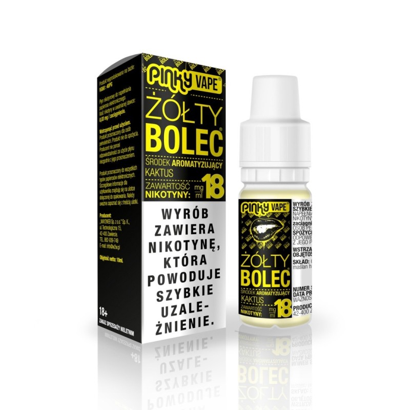 Liquid Pinky Vape - Żółty Bolec 18mg 10ml | Eliq Vapoteur
