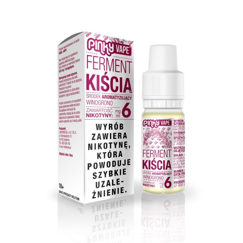 Liquid Pinky Vape - Ferment Kiścia 6mg 10ml | Eliq Vapoteur