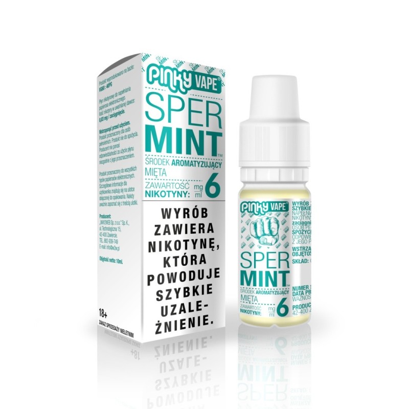 Liquid Pinky Vape - Sper Mint 6mg 10ml | Eliq Vapoteur