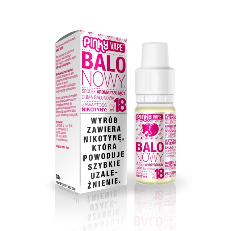 E-liquide Pinky Vape - Balonowy 18mg 10ml | EliqVapoteur