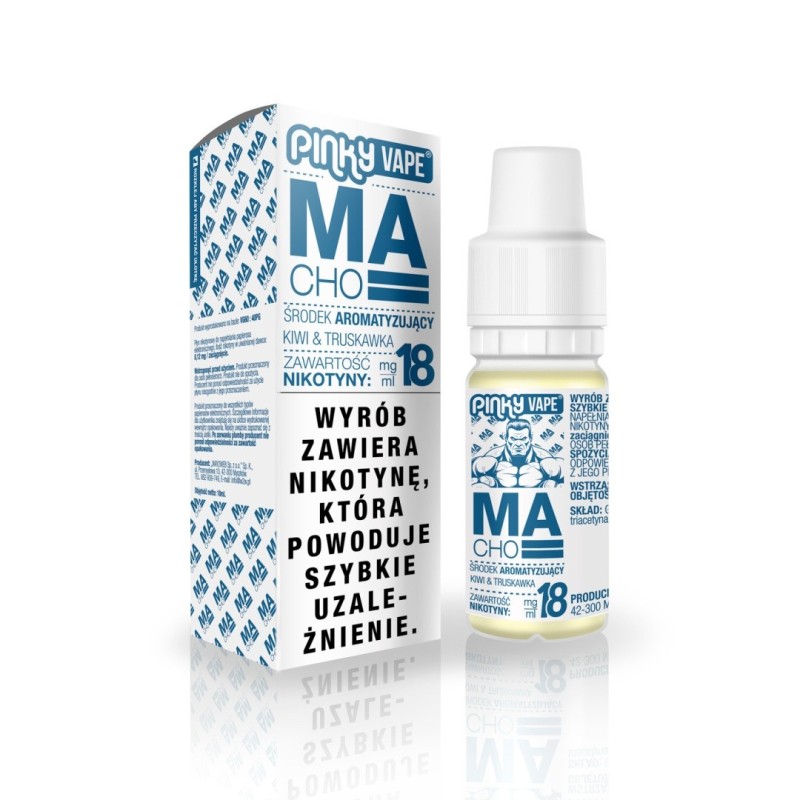 Liquid Pinky Vape - Macho 18mg 10ml | Eliq Vapoteur