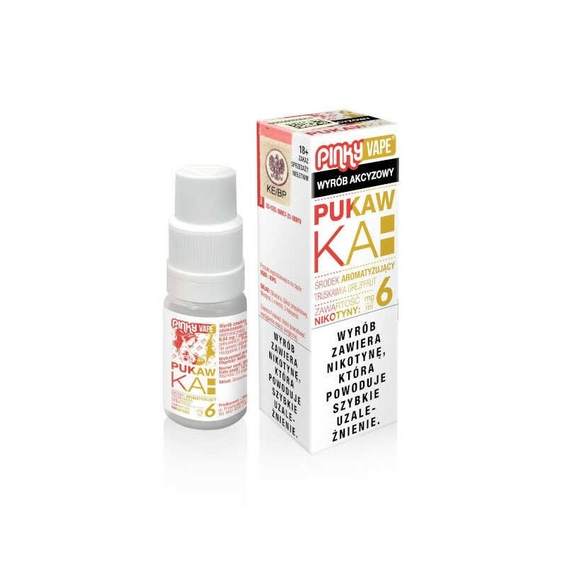 Liquid Pinky Vape - Pukawka 6mg 10ml | Eliq Vapoteur