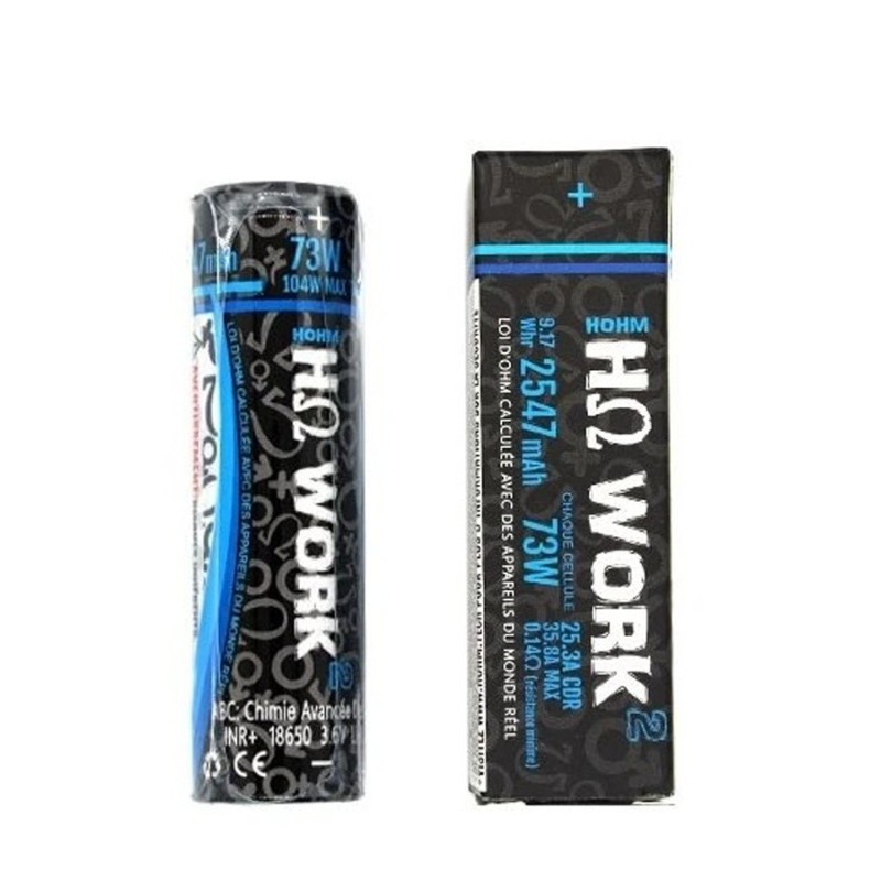 Accumulateur 18650 Hohm Work 4 2547 mAh - Hohm Tech | EliqVapoteur