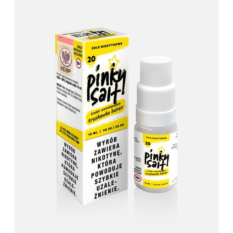 E-liquide Pinky Vape Salt - 10ml Fraise Banane 20mg | EliqVapoteur