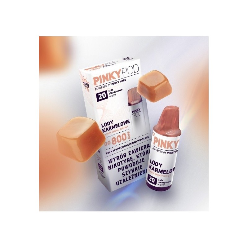 Kartridż Pinky POD-Lody Karmelowe | Eliq Vapoteur