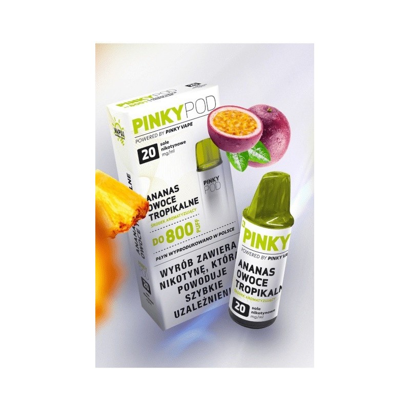 Kartridż Pinky POD-Ananas Owoce Tropikalne | Eliq Vapoteur