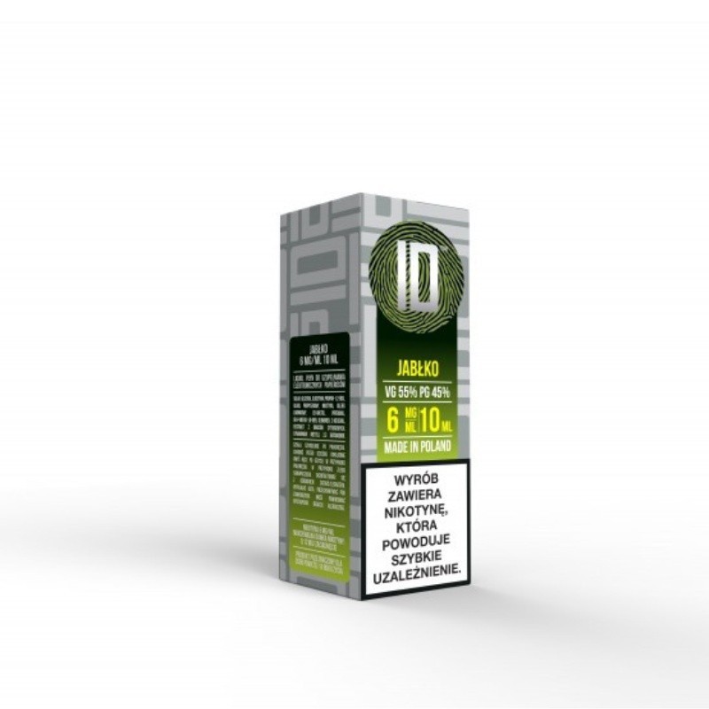 Liquid ID - 10ml Jabłko 6mg  | Eliq Vapoteur