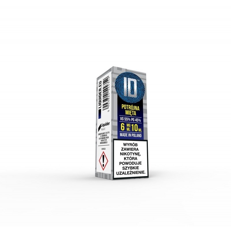 Liquid ID - 10ml Potrójna Mięta 6mg  | Eliq Vapoteur