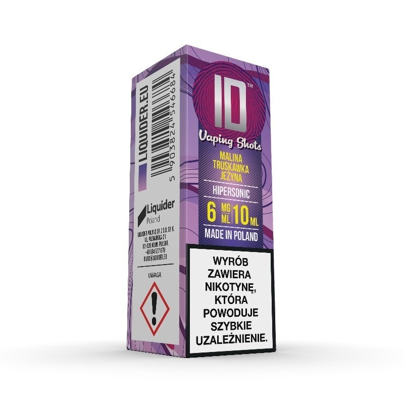 Liquid ID - 10ml Hipersonic 6mg  | Eliq Vapoteur