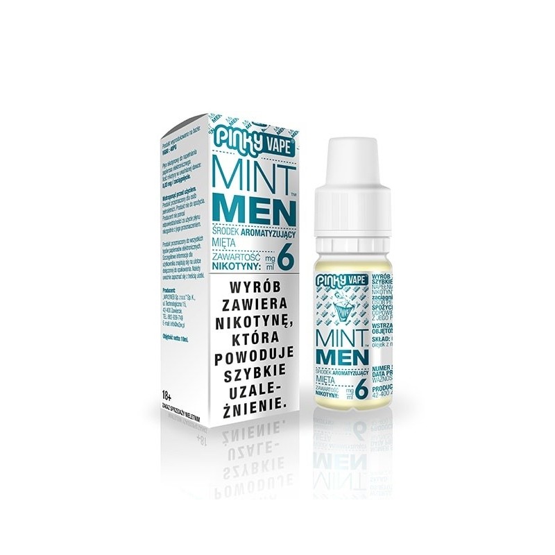 Liquid Pinky Vape - Mintmen 6mg 10ml | Eliq Vapoteur