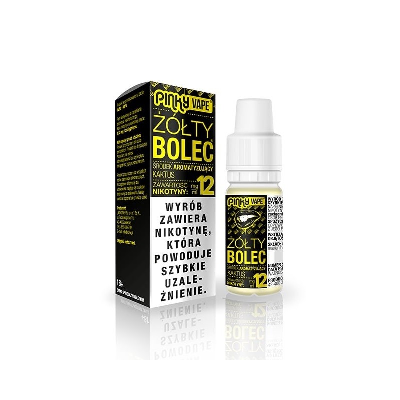 Liquid Pinky Vape - Bâton Jaune 12mg 10ml | Eliq Vapoteur