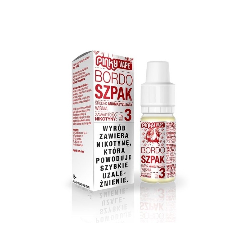 Liquid Pinky Vape - Bordo Szpak 3mg 10ml | Eliq Vapoteur