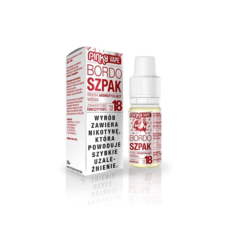 Liquid Pinky Vape - Bordo Szpak 18mg 10ml | Eliq Vapoteur