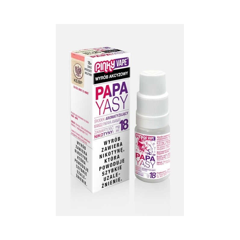 Liquid Pinky Vape - Papayas 18mg 10ml | Eliq Vapoteur