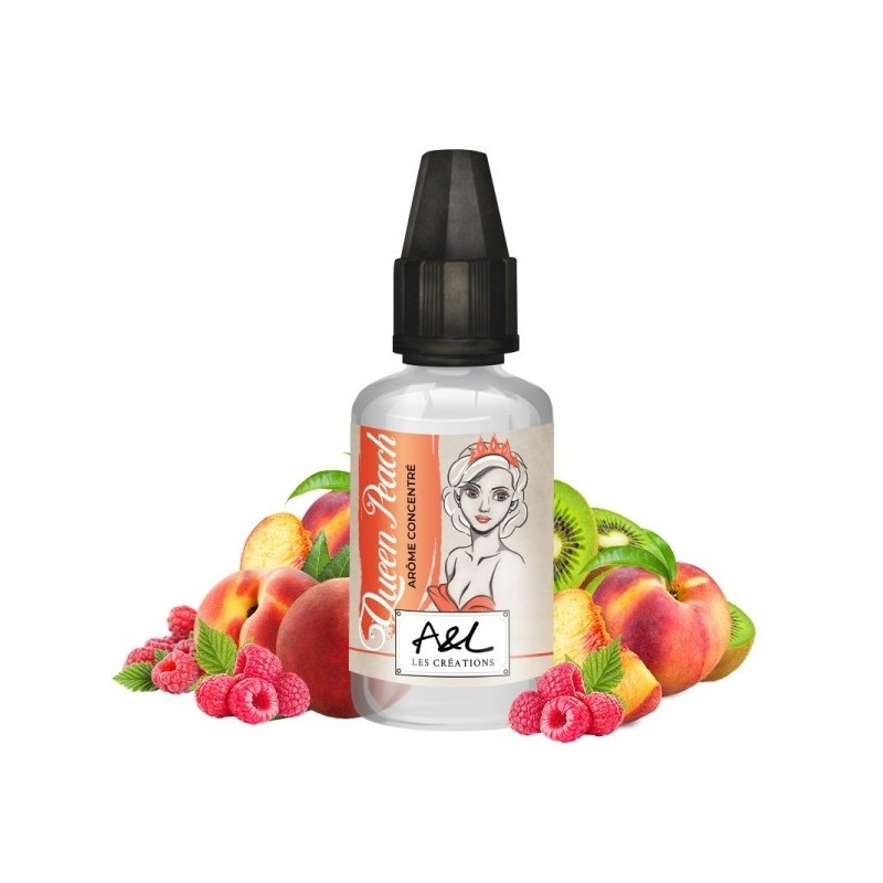 Concentrate - Queen Peach 30ML Les Créations By A&L | Eliq Vapoteur