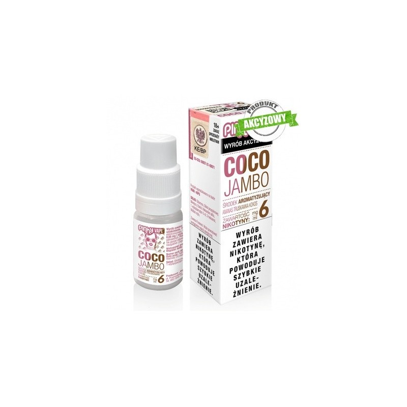 Liquid Pinky Vape - Coco Jambo 6mg 10ml | Eliq Vapoteur