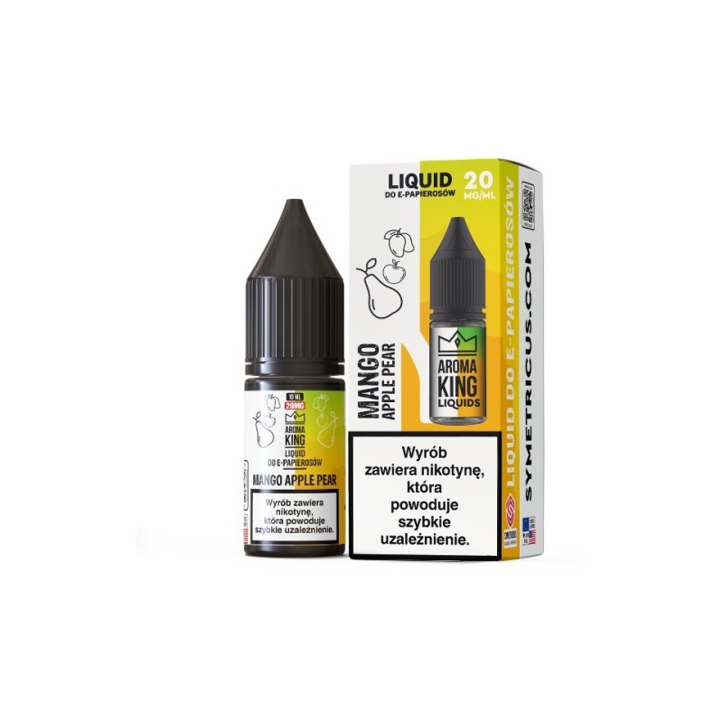 Liquid Aroma King Salt 10 ml - Mangue Pomme Poire 20 mg | Eliq Vapoteur