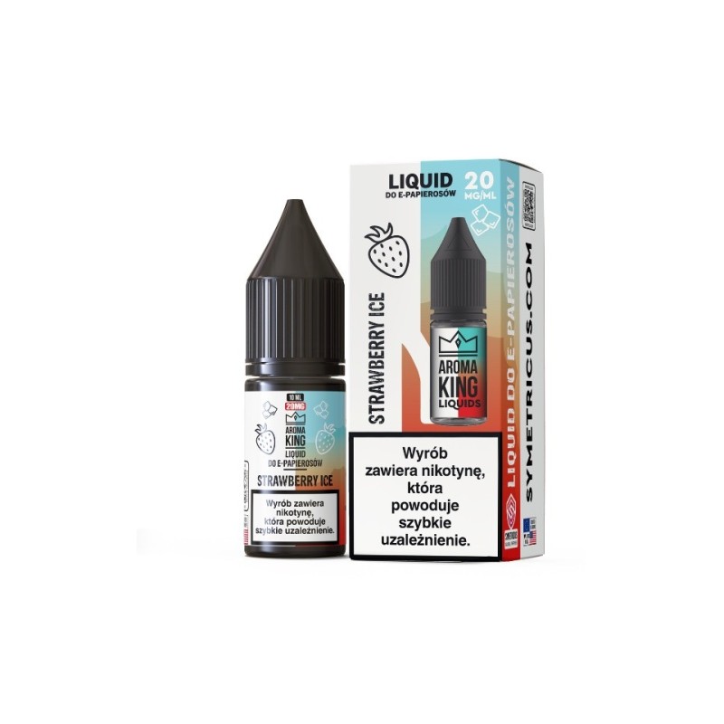 Liquid Aroma King Salt 10 ml - Fraise Glacée 20 mg | Eliq Vapoteur